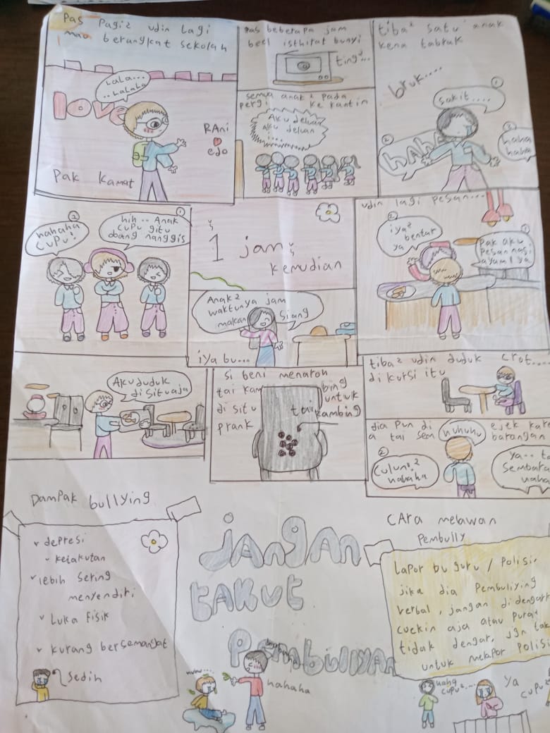 komik tentang bulliying oleh Assyifa kelas 5